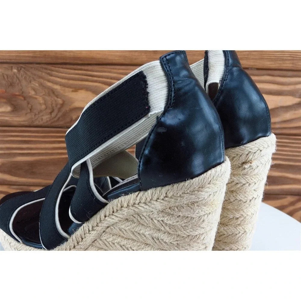 Steve Madden Heel Sz 7.5‎ Platform Black Synthetic M Erryn